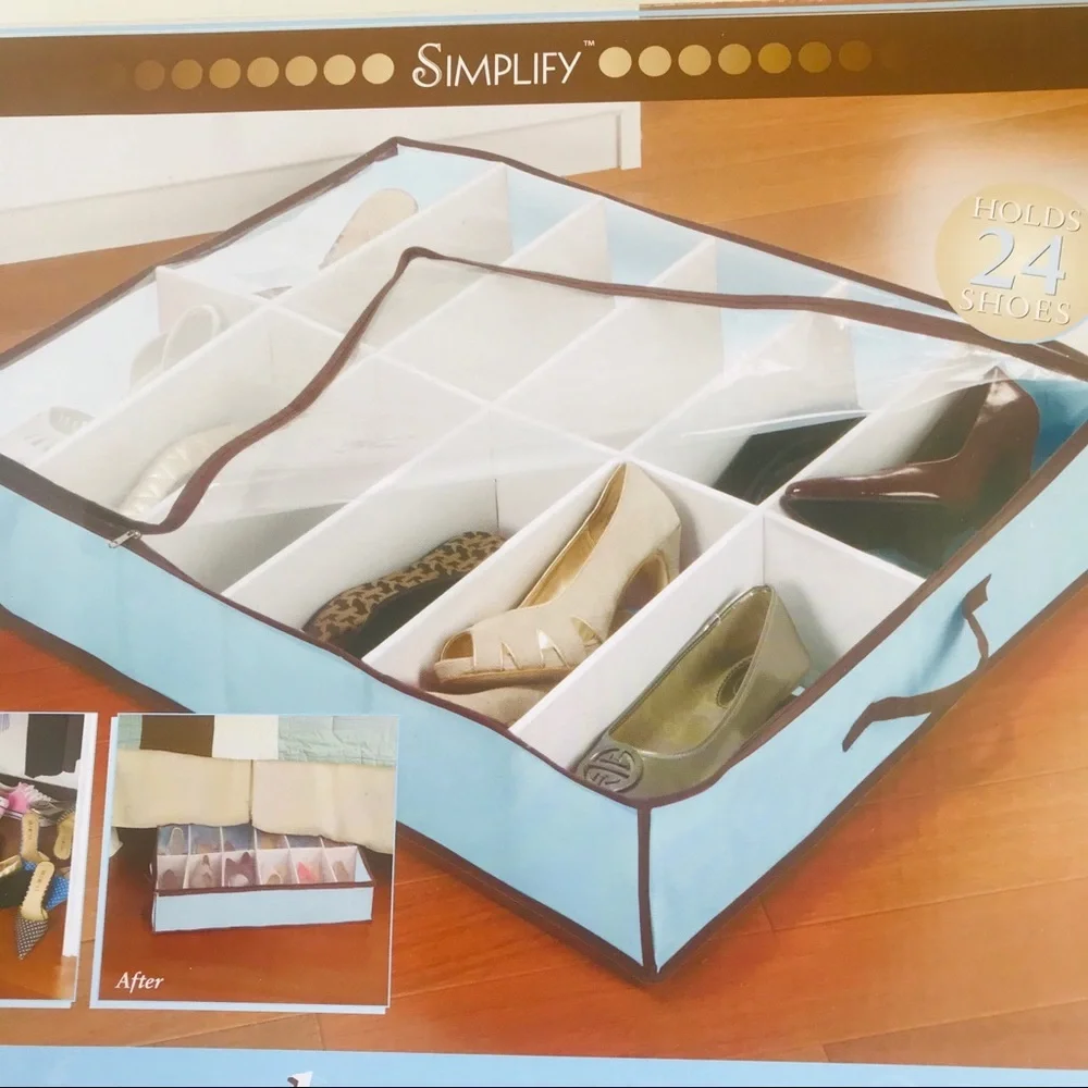 NWT Simplify 12 pairs Shoe Organizer Under the bed